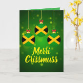 Carte Jamaican Patois Festive Merry Christmas (Fleur jaune)