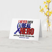 Carte Jamais Connu Un Frère Héros 2 (Soutenez Nos Troupe (Fleur jaune)