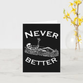 Carte Jamais Mieux Skeleton Lazy Halloween Costume S (Fleur jaune)