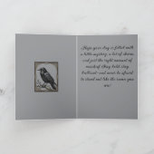 Carte Jamais plus Élégance Le Corbeau Vigilant (Intérieur)