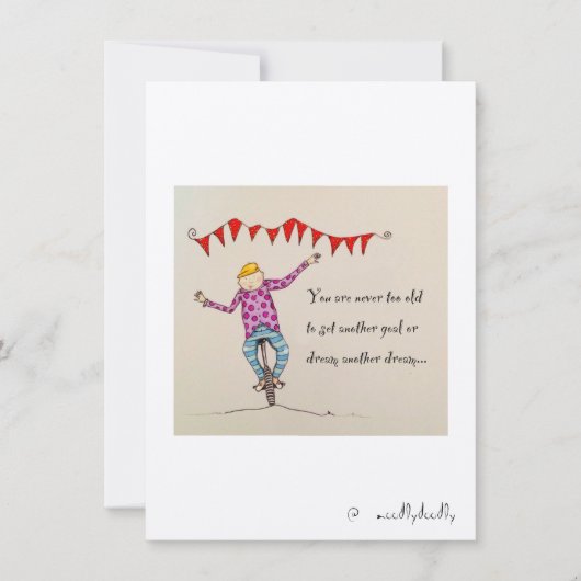 Carte Jamais trop vieux (Devant)