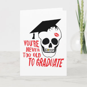 Carte Jamais trop vieux pour recevoir un diplôme