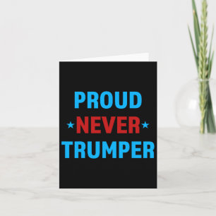 Carte Jamais Trumper soutien politique Joe Biden Anti Tr