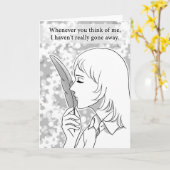 Carte Jamais vraiment disparu (Fleur jaune)