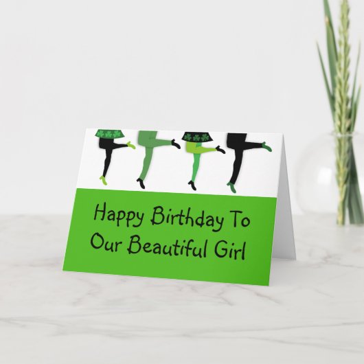 Carte Jambes de danseurs irlandais (Devant)