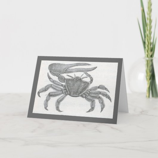 Carte James Johonnot - crabe de violoneur (Devant)