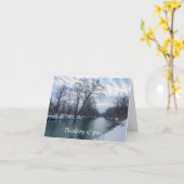 Carte James River Winter Penser De Vous (Fleur jaune)