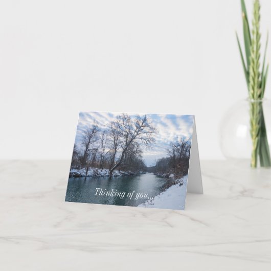 Carte James River Winter Penser De Vous (Devant)