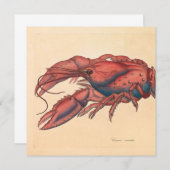 Carte James Sowerby Homard serbé (Devant / Derrière)