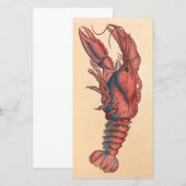 Carte James Sowerby Homard serbé (Devant / Derrière)
