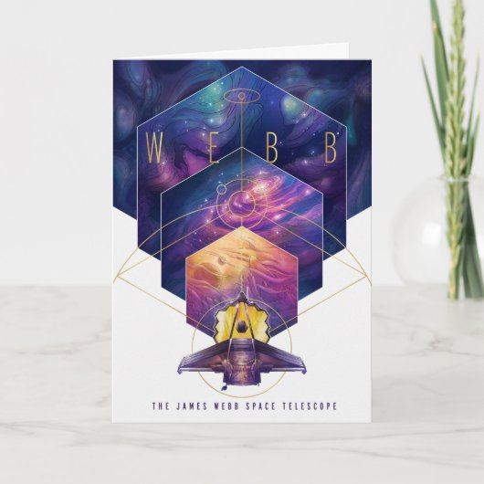 Carte James Webb télescope spatial Illustration Art (Devant)