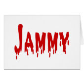 Carte Jammy (Devant horizontal)