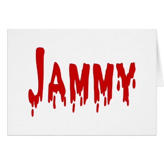 Carte Jammy (Devant horizontal)