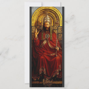 Carte Jan van Eyck Dieu le Père sur un Trône Beaux-Arts