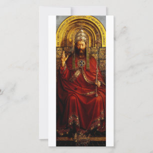 Carte Jan van Eyck Dieu le Père sur un trône Beaux-arts