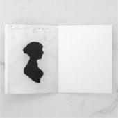 Carte Jane Austen Silhouette (Intérieur)