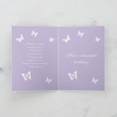 Carte Janet Butterflies Joyeux anniversaire (Intérieur)
