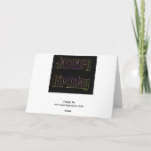 Carte Janvier Anniversaire (Dos)