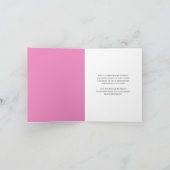 Carte Janvier Carnation Fleurs d'anniversaire sur gâteau (Intérieur)