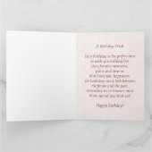 Carte Janvier Garnet Birthstone 8.5X11 Anniversaire (Intérieur)