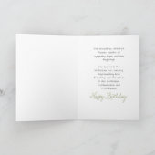 Carte Janvier Snowdrops et Garnet Anniversaire (Intérieur)