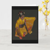 Carte Japanese Dancer 4 (Fleur jaune)