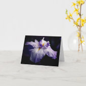 Carte Japanese Iris Beauty Flower Photography Note (Fleur jaune)