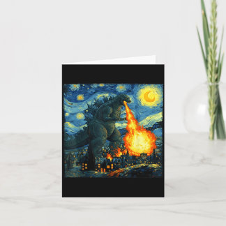 Carte Japanese Monster Kaiju Van Gogh Starry Night 