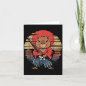 Carte Japanese Samurai Capybara  (Devant)