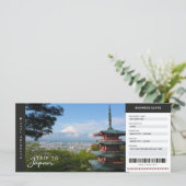 Carte Japon Voyage Passe Voyage Vacances Ticket (Debout devant)