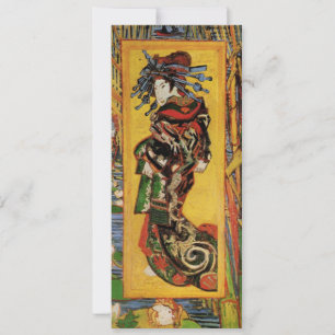 Carte Japonais Courtesan Oiran par Vincent van Gogh