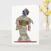 Carte Japonais dancer 1 (Fleur jaune)