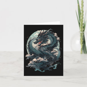 Carte Japonais esthétique Dragon japonais Art japonais T
