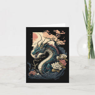 Carte Japonais esthétique Dragon japonais Art japonais T