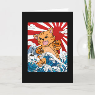 Carte Japonais Kaiju Cat Anime Manga kawaii otaku