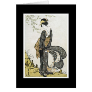 Carte japonaise antique d'art