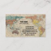 Carte japonaise vintage du monde (Dos)