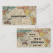 Carte japonaise vintage du monde (Devant / Derrière)