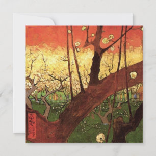 Carte Japonisme : Arbre à prune fleuri par Vincent van G