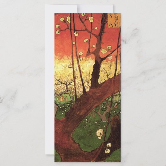 Carte Japonisme : Arbre à prune fleuri par Vincent van G (Devant)