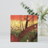 Carte Japonisme : arbre de prunier en fleurs par Vincent (Debout devant)