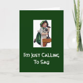 Carte J'appelle juste pour dire (Devant)