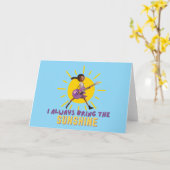 Carte J'apporte toujours le soleil (Fleur jaune)