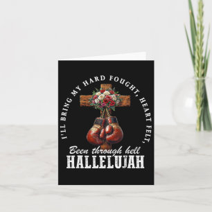 Carte J'apporterai ma boîte de Hallelujah au coeur éprou