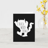 Carte J'Apprends Des Choses Sauvages Monster Fun Cadeaux (Fleur jaune)