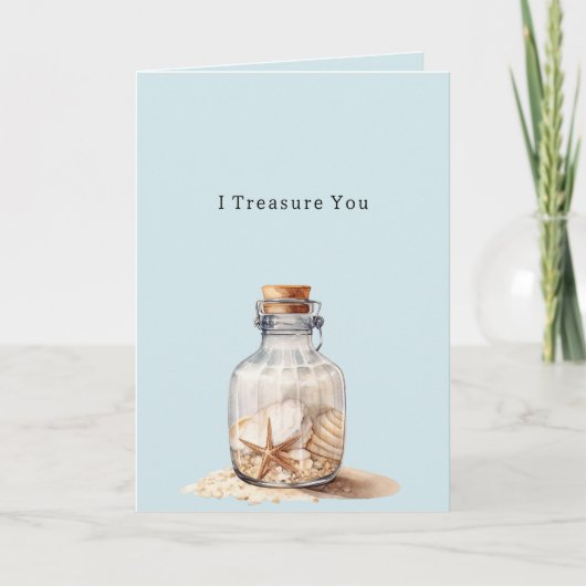 Carte Jar of Shells Treasure You (Devant)