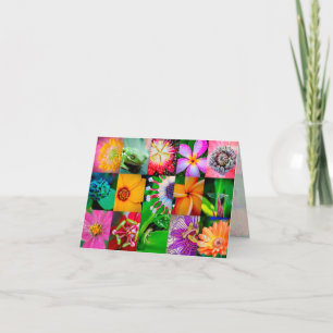 Carte Jardin à motifs floraux élégants Fleurs tropicales