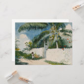 Carte Jardin à Nassau (capitale des Bahamas) (Devant/Arrière en situation)