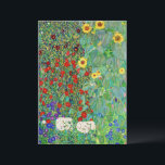 Carte Jardin Agricole Gustav Klimt Avec Peinture De Fleu<br><div class="desc">Jardin Ferme Gustav Klimt Avec Fleurs de soleil Floral Vintage Art Nouveau Peinture</div>