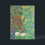 Carte Jardin Agricole Gustav Klimt Avec Peinture De Fleu<br><div class="desc">Jardin Ferme Gustav Klimt Avec Fleurs de soleil Floral Vintage Art Nouveau Peinture</div>